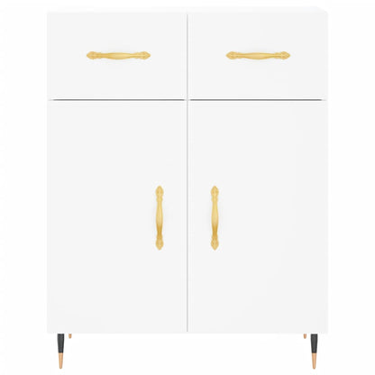 Credenza Bianca 69,5x34x90 cm in Legno Multistrato