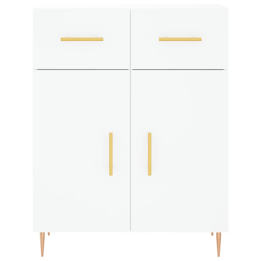 Credenza Bianca 69,5x34x90 cm in Legno Multistrato - homemem39