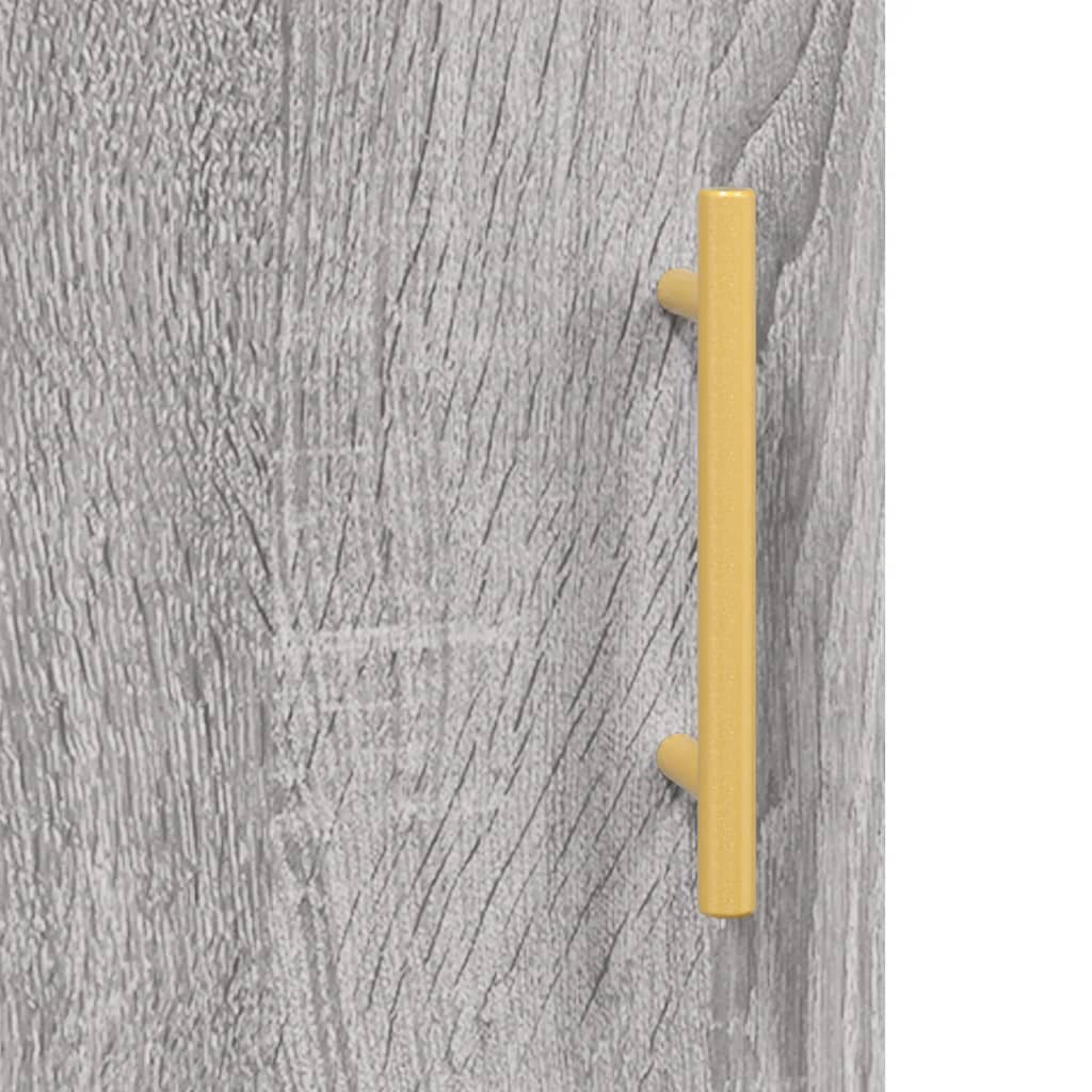 Credenza Grigio Sonoma 69,5x34x90 cm in Legno Multistrato