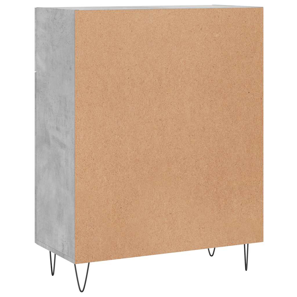 Credenza Grigio Cemento 69,5x34x90 cm in Legno Multistrato | homemem39