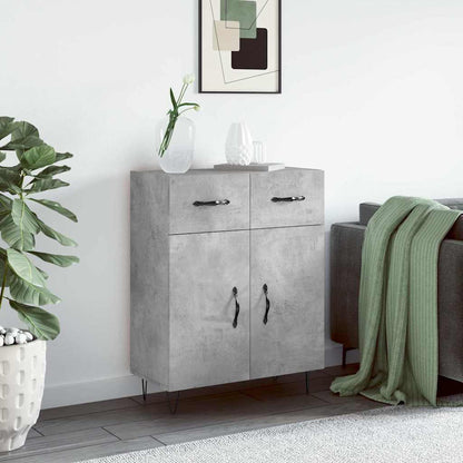 Credenza Grigio Cemento 69,5x34x90 cm in Legno Multistrato | homemem39
