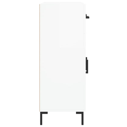 Credenza 69,5x34x90 cm in Legno Multistrato Bianco Lucido - homemem39
