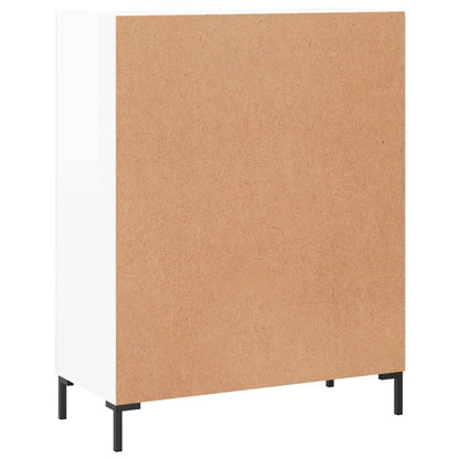 Credenza 69,5x34x90 cm in Legno Multistrato Bianco Lucido