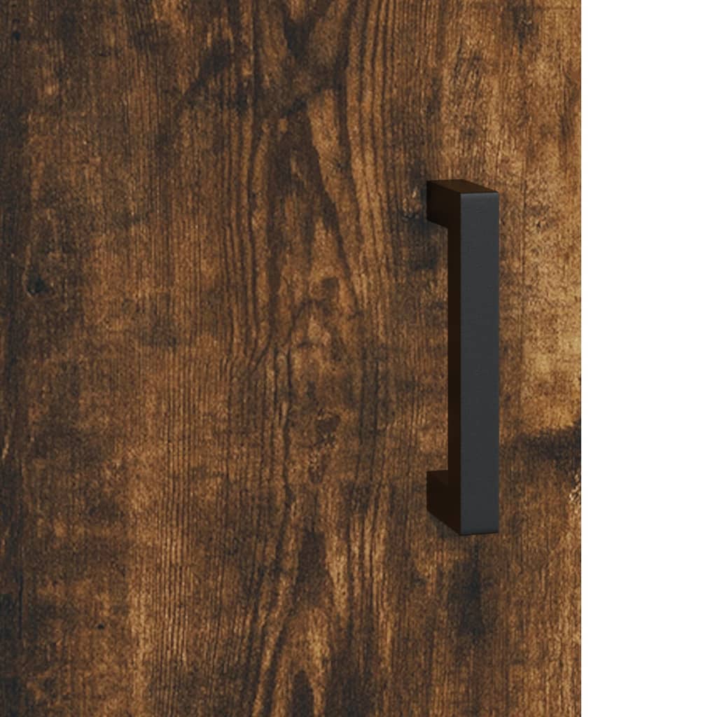 Credenza Rovere Fumo 69,5x34x90 cm in Legno Multistrato