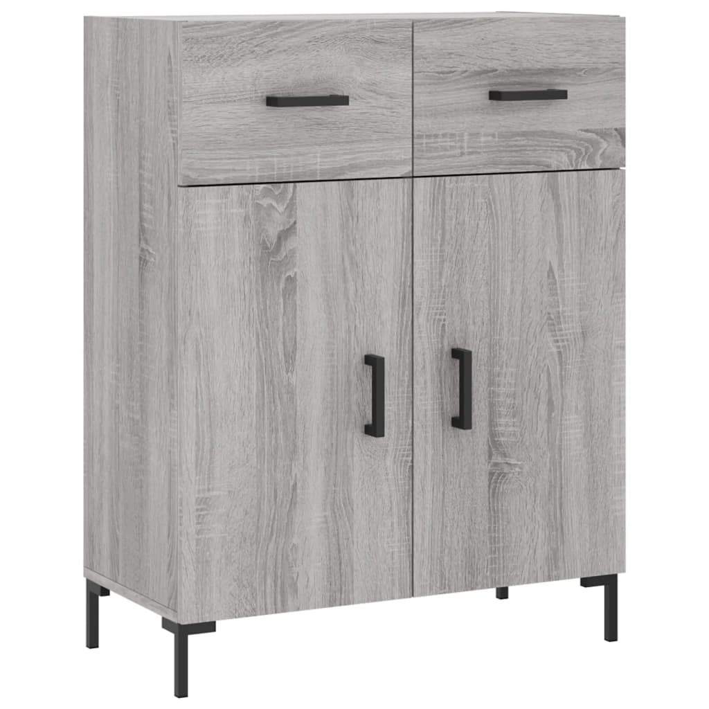 Credenza Grigio Sonoma 69,5x34x90 cm in Legno Multistrato - homemem39