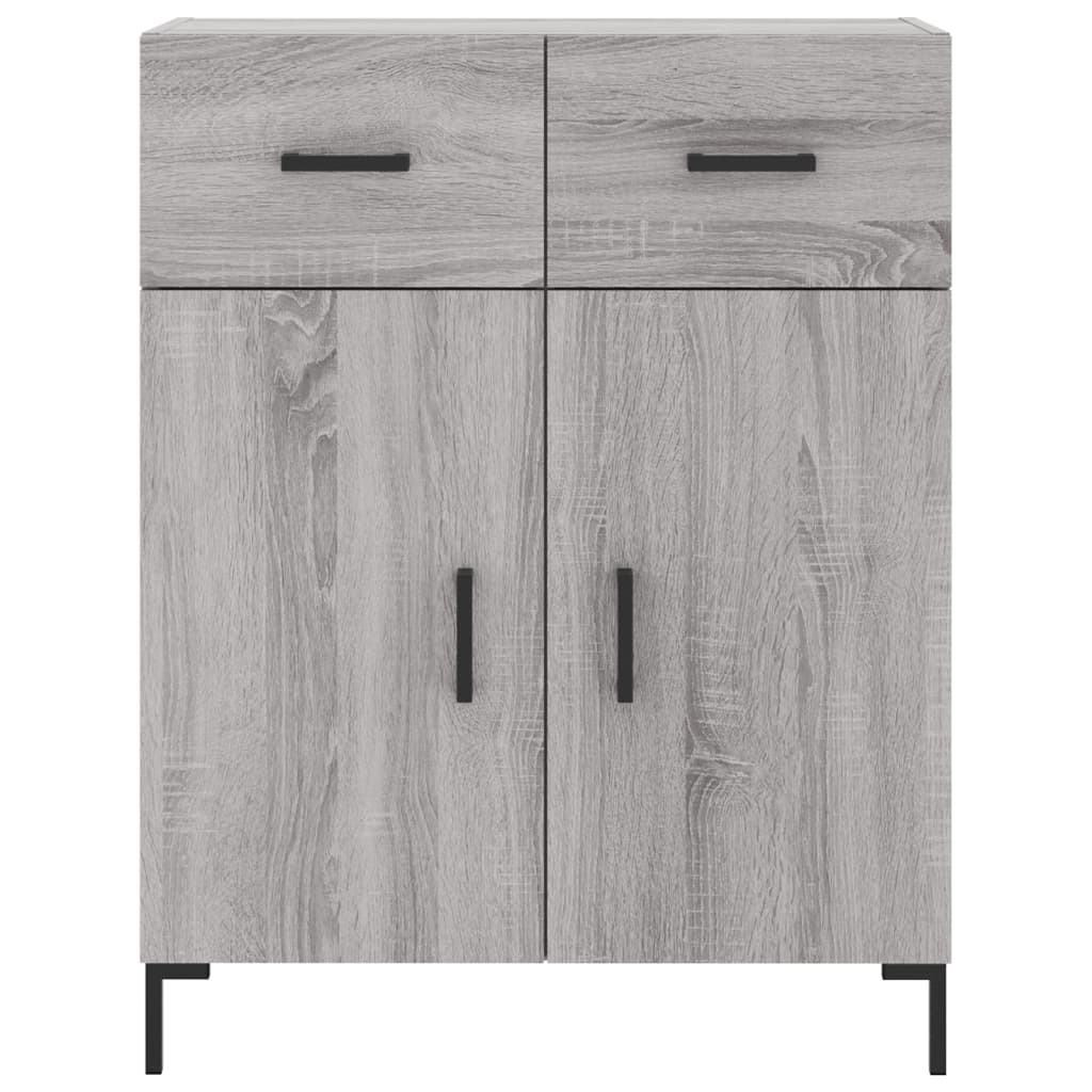 Credenza Grigio Sonoma 69,5x34x90 cm in Legno Multistrato - homemem39