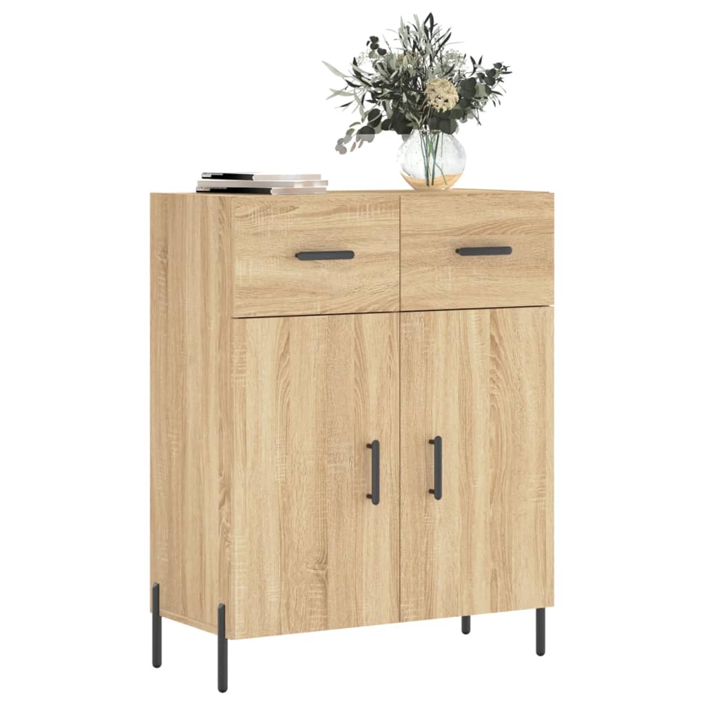 Credenza Rovere Sonoma 69,5x34x90 cm in Legno Multistrato - homemem39