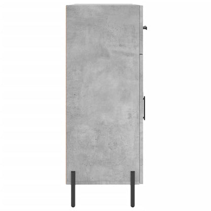 Credenza Grigio Cemento 69,5x34x90 cm in Legno Multistrato