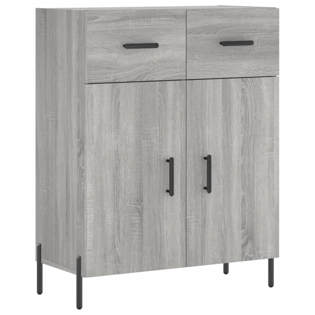Credenza Grigio Sonoma 69,5x34x90 cm in Legno Multistrato - homemem39
