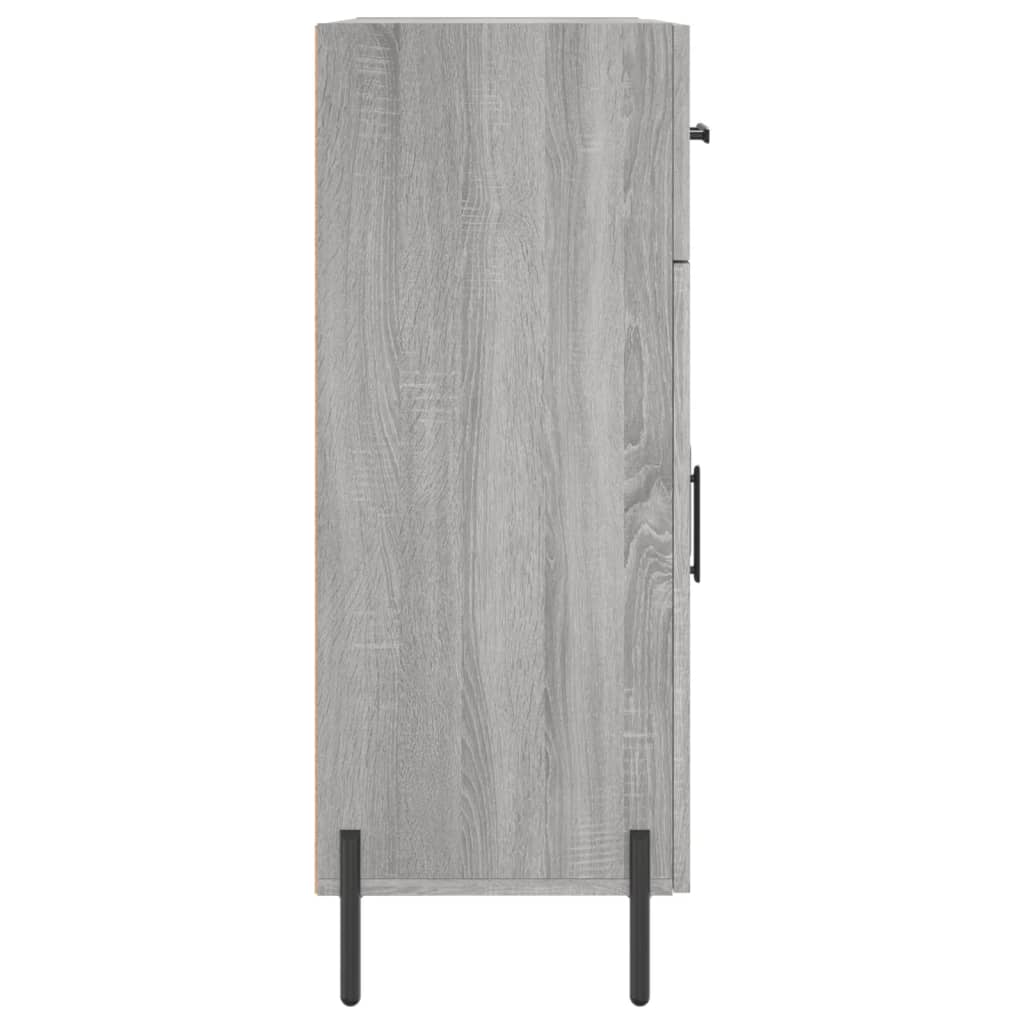 Credenza Grigio Sonoma 69,5x34x90 cm in Legno Multistrato