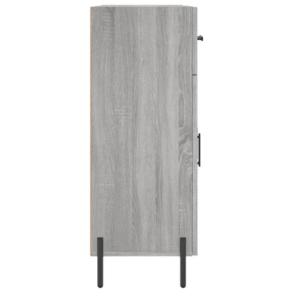 Credenza Grigio Sonoma 69,5x34x90 cm in Legno Multistrato