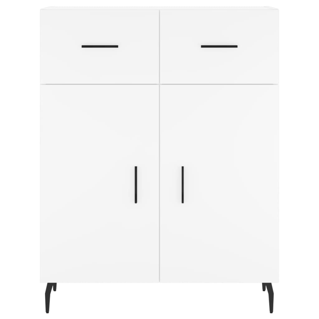 Credenza Bianca 69,5x34x90 cm in Legno Multistrato - homemem39