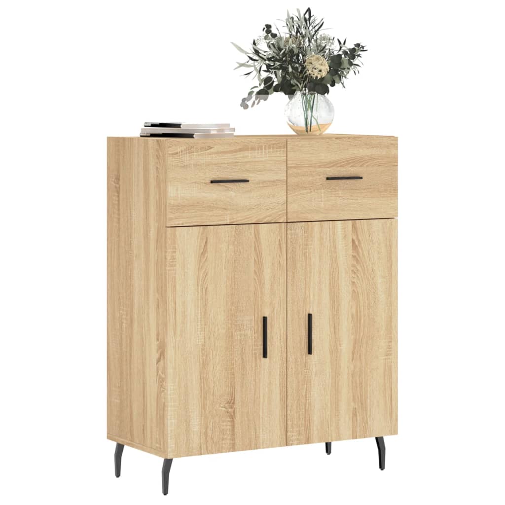 Credenza Rovere Sonoma 69,5x34x90 cm in Legno Multistrato - homemem39
