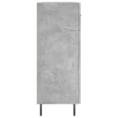 Credenza Grigio Cemento 69,5x34x90 cm in Legno Multistrato
