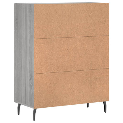 Credenza Grigio Sonoma 69,5x34x90 cm in Legno Multistrato - homemem39