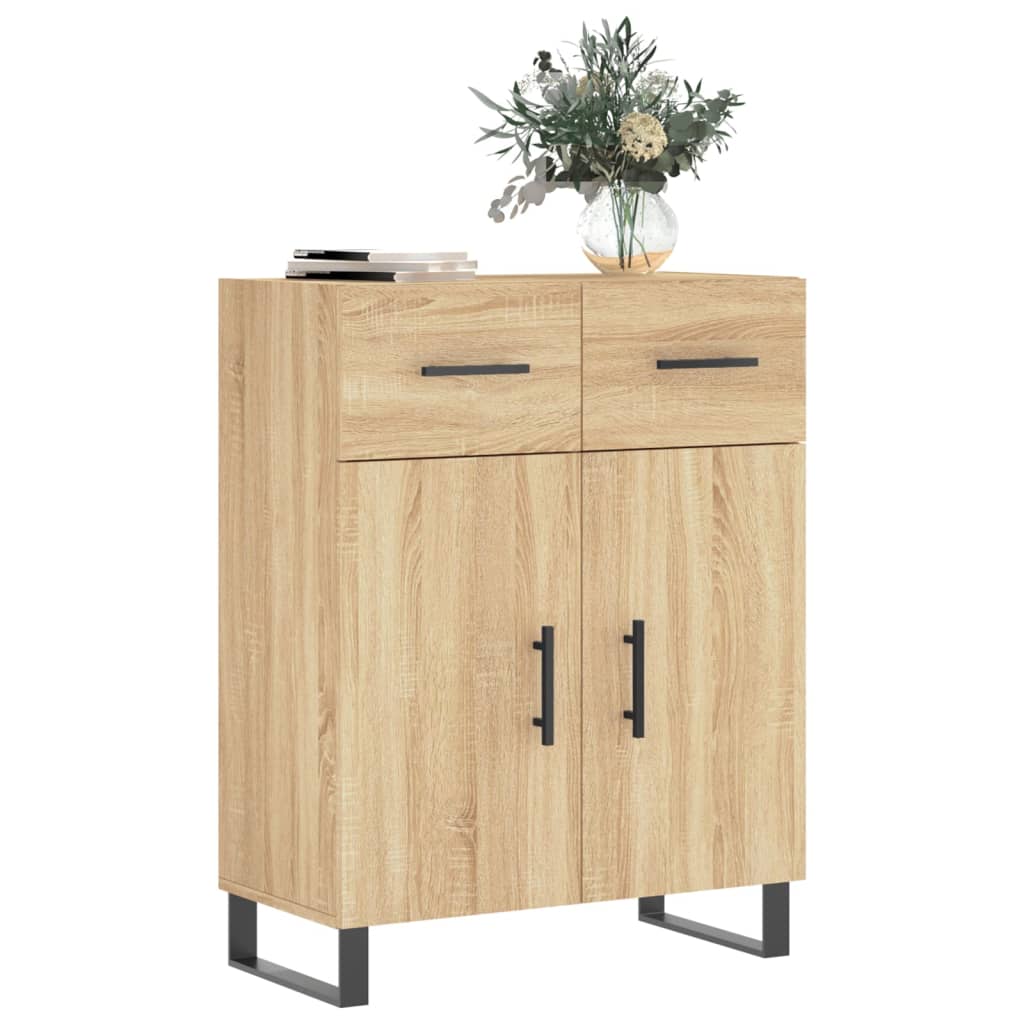 Credenza Rovere Sonoma 69,5x34x90 cm in Legno Multistrato - homemem39