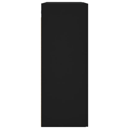 Mobile a Parete Nero 69,5x34x90 cm - homemem39