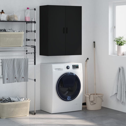 Mobile a Parete Nero 69,5x34x90 cm - homemem39