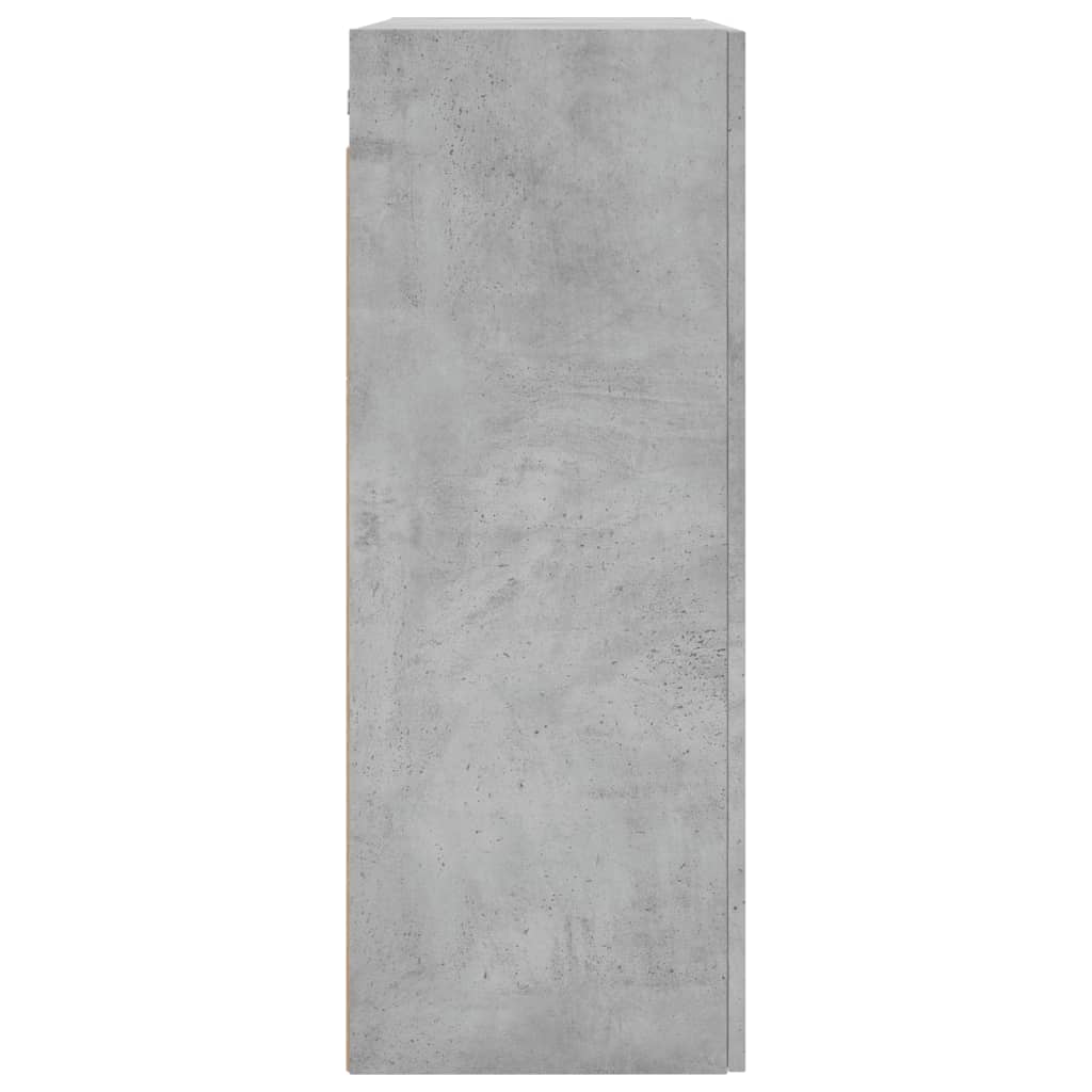Mobile a Parete Grigio Cemento 69,5x34x90 cm - homemem39