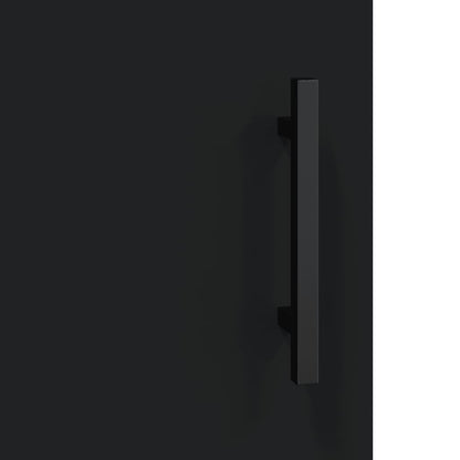 Mobile a Parete Nero 69,5x34x90 cm - homemem39