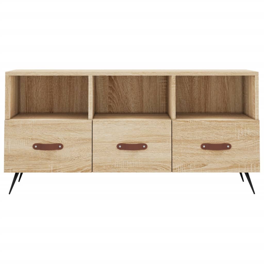 Mobile Porta TV Rovere Sonoma 102x36x50 cm in Legno Multistrato - homemem39