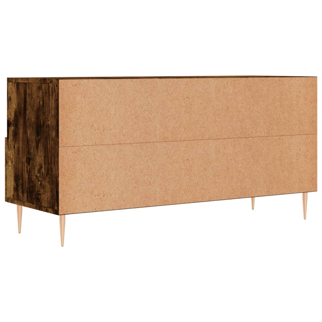 Mobile Porta TV Rovere Fumo 102x36x50 cm in Legno Multistrato - homemem39