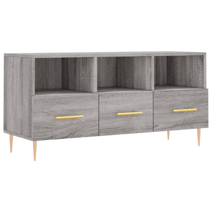 Mobile TV Grigio Sonoma 102x36x50 cm in Legno Multistrato - homemem39