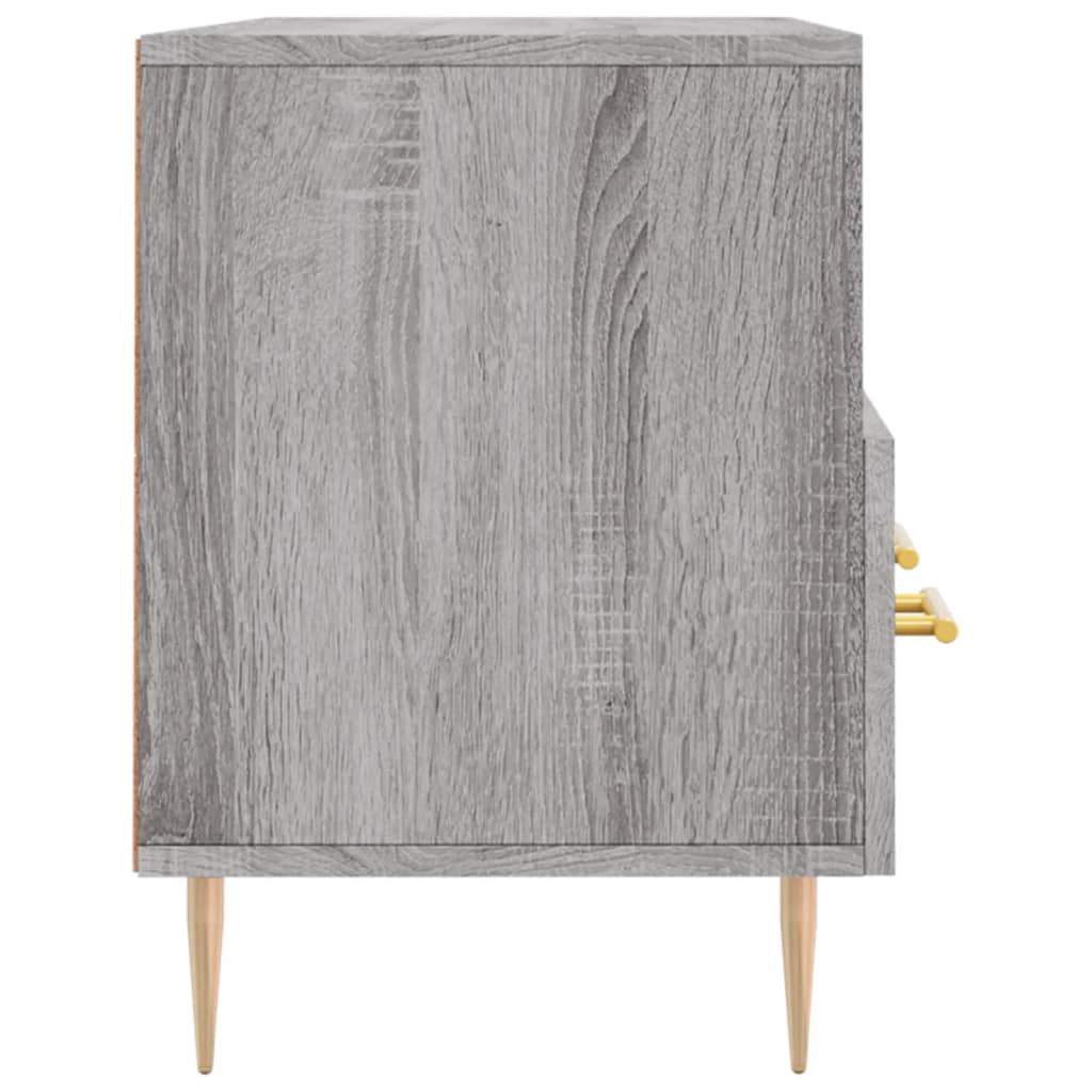 Mobile TV Grigio Sonoma 102x36x50 cm in Legno Multistrato - homemem39