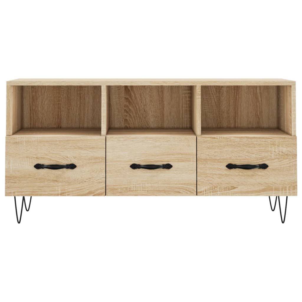 Mobile Porta TV Rovere Sonoma 102x36x50 cm in Legno Multistrato | homemem39
