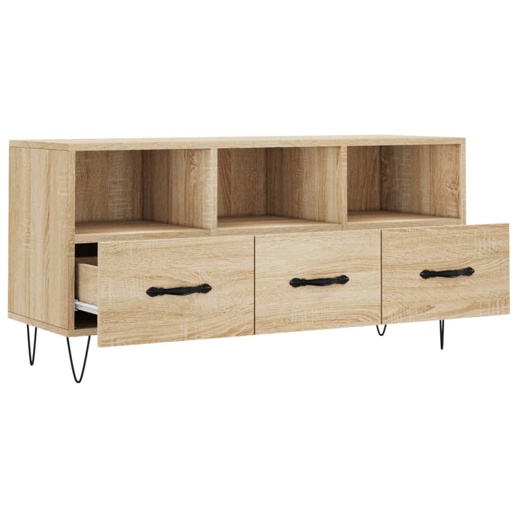 Mobile Porta TV Rovere Sonoma 102x36x50 cm in Legno Multistrato | homemem39