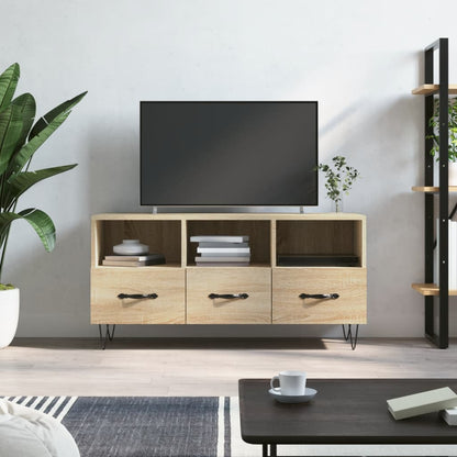 Mobile Porta TV Rovere Sonoma 102x36x50 cm in Legno Multistrato | homemem39