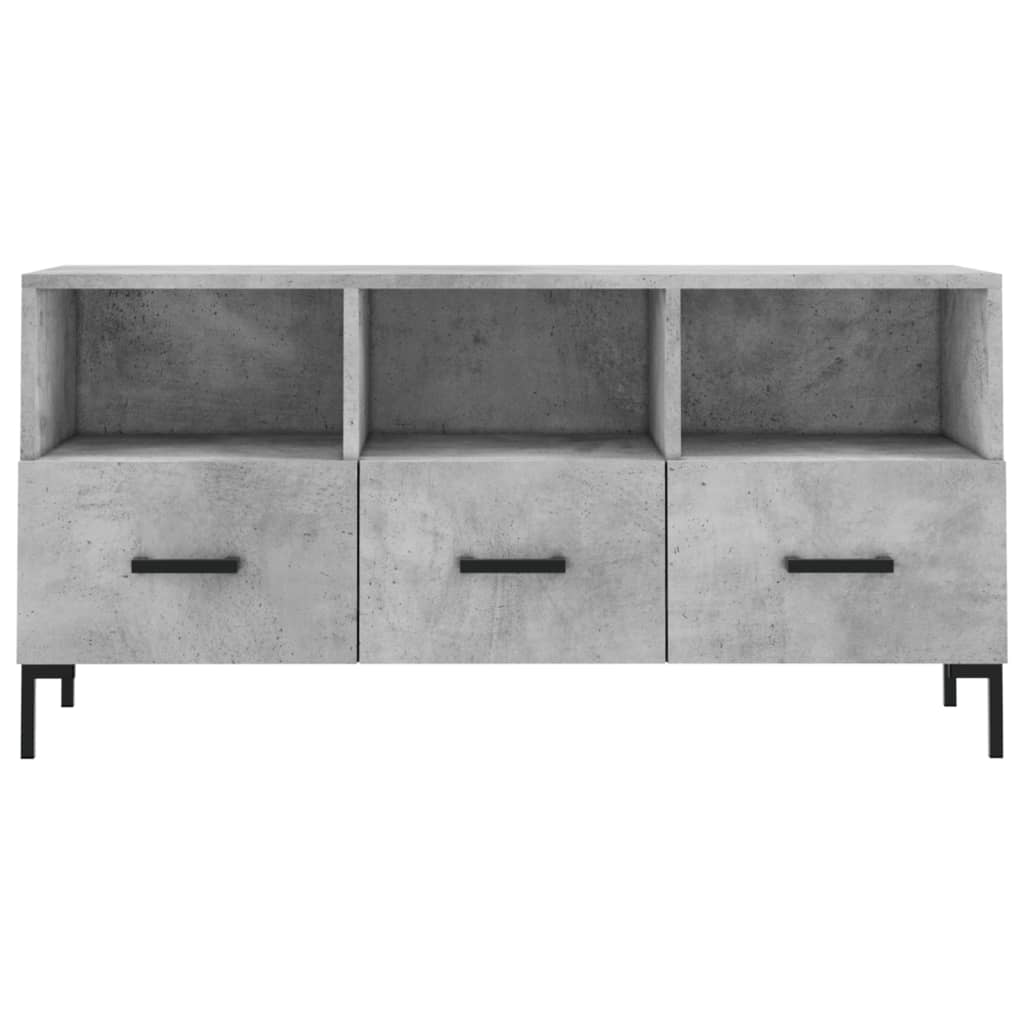 Mobile Porta TV Grigio Cemento 102x36x50 cm Legno Multistrato - homemem39
