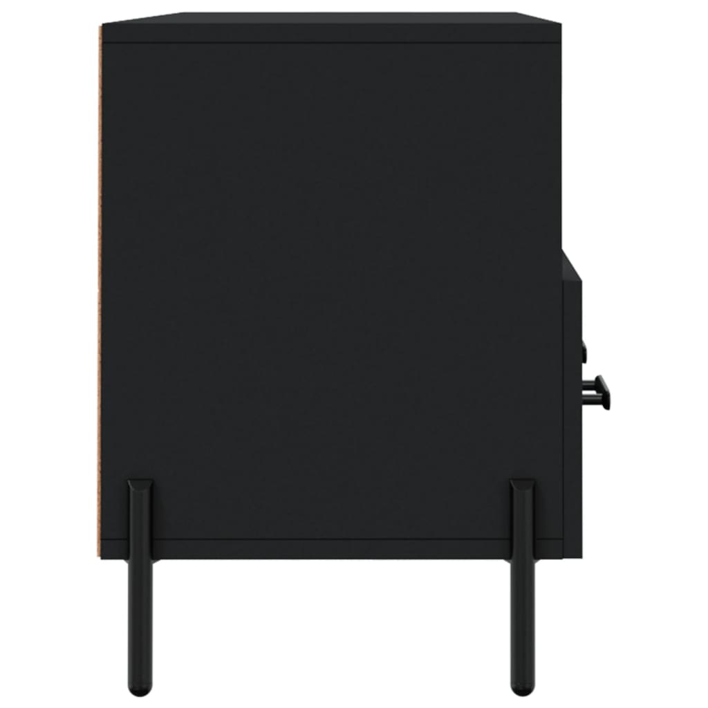 Mobile Porta TV Nero 102x36x50 cm in Legno Multistrato - homemem39