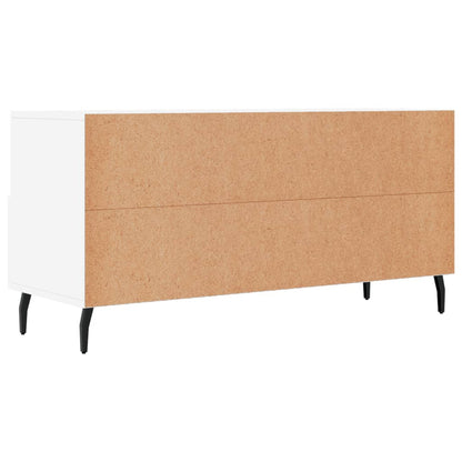 Mobile Porta TV Bianco 102x36x50 cm in Legno Multistrato - homemem39