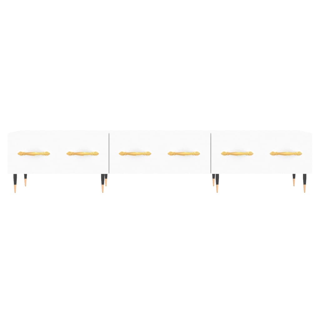 Mobile Porta TV Bianco 150x36x30 cm in Legno Multistrato - homemem39