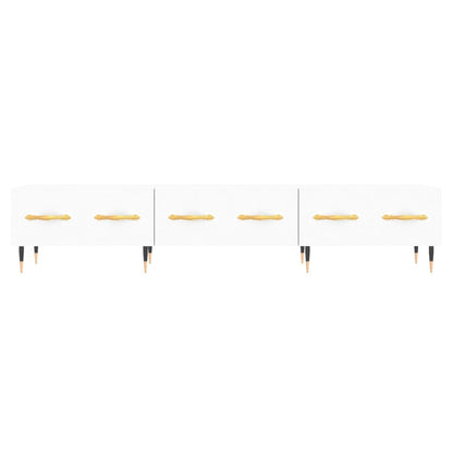 Mobile Porta TV Bianco 150x36x30 cm in Legno Multistrato - homemem39