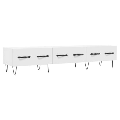 Mobile Porta TV Bianco 150x36x30 cm in Legno Multistrato - homemem39