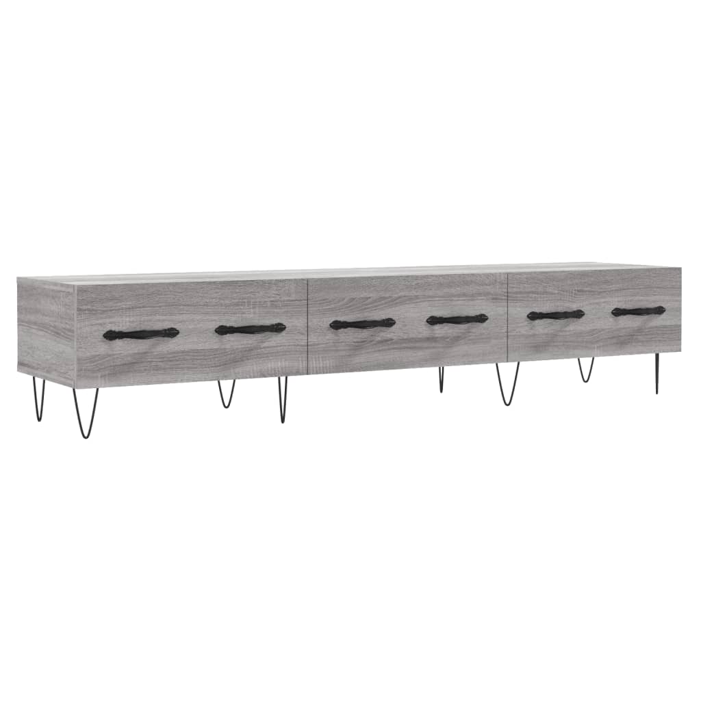 Mobile Porta TV Grigio Sonoma 150x36x30 cm in Legno Multistrato - homemem39
