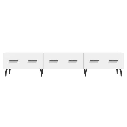 Mobile Porta TV Bianco 150x36x30 cm in Legno Multistrato - homemem39