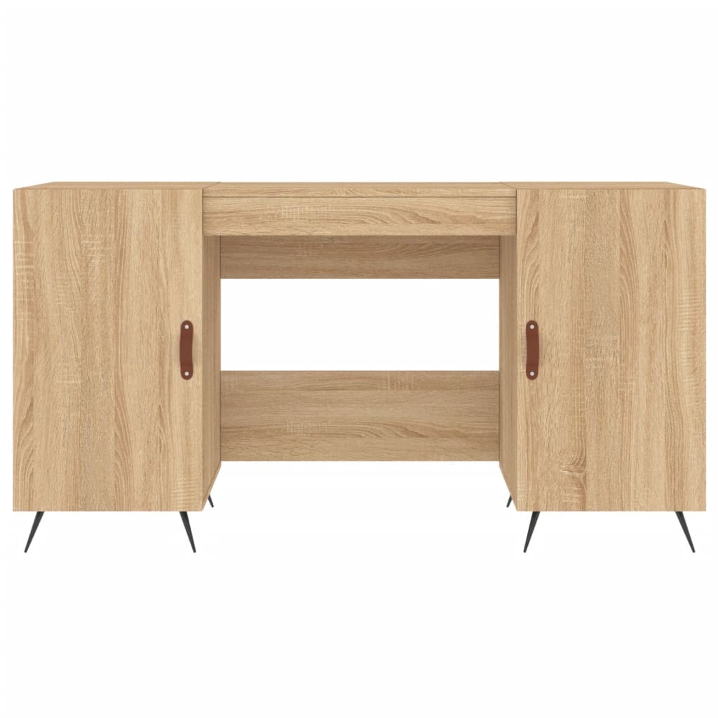 Scrivania Rovere Sonoma 140x50x75 cm in Legno Multistrato - homemem39