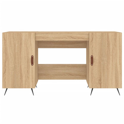 Scrivania Rovere Sonoma 140x50x75 cm in Legno Multistrato - homemem39