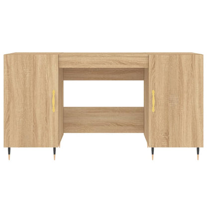 Scrivania Rovere Sonoma 140x50x75 cm in Legno Multistrato - homemem39