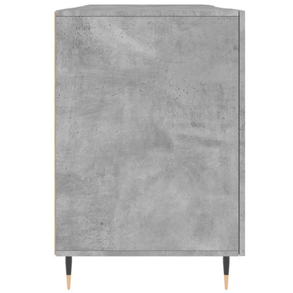 Scrivania Grigio Cemento 140x50x75 cm in Legno Multistrato