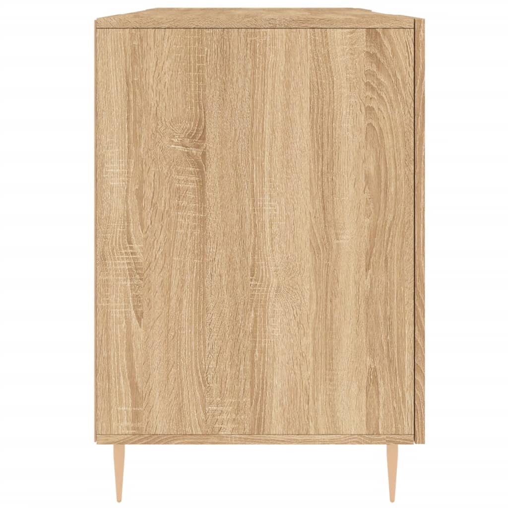 Scrivania Rovere Sonoma 140x50x75 cm in Legno Multistrato - homemem39