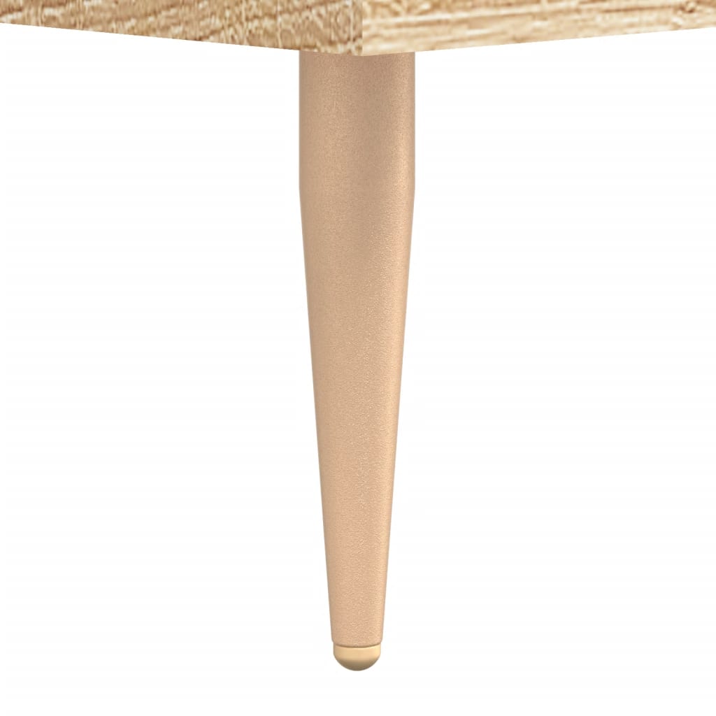 Scrivania Rovere Sonoma 140x50x75 cm in Legno Multistrato - homemem39
