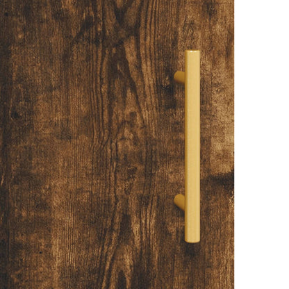 Scrivania Rovere Fumo 140x50x75 cm in Legno Multistrato - homemem39