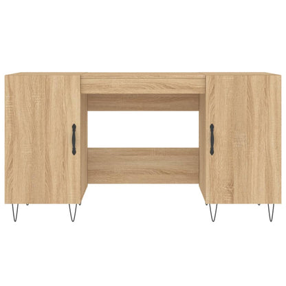 Scrivania Rovere Sonoma 140x50x75 cm in Legno Multistrato - homemem39
