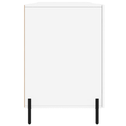 Scrivania Bianca 140x50x75 cm in Legno Multistrato - homemem39