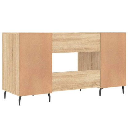 Scrivania Rovere Sonoma 140x50x75 cm in Legno Multistrato - homemem39