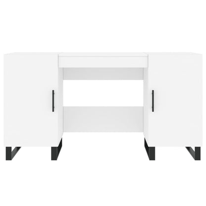 Scrivania Bianca 140x50x75 cm in Legno Multistrato